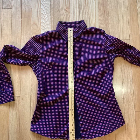 Purple Patterned Women's Top - Picture 6 of 7